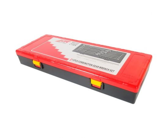 Набор комбинированных трещоточных ключей 8-19мм в кейсе 14шт JTC-K6141 – изображение 4