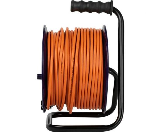 Силовой удлинитель ЭРА RPx-4s-2x1.5-50m, на пластиковой катушке, без заземления, 4 розетки, 50м, ПВС 2х1.5 Б0046831 – изображение 2