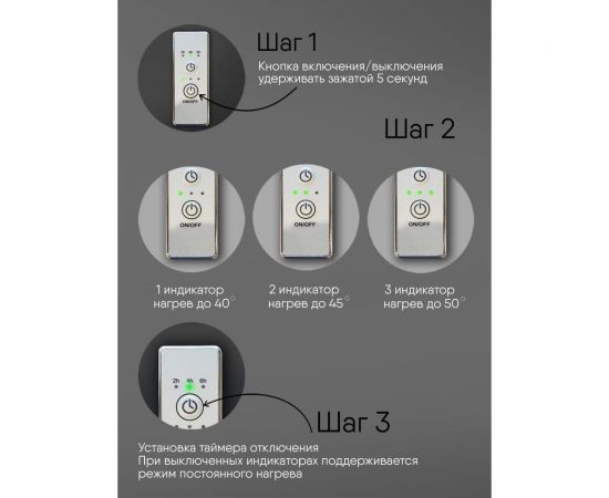 Полотенцесушитель INDIGO Attic electro 100/50 таймер, скрытый монтаж, универсальное подключение R/L LСLATCE100-50BRRt – изображение 6