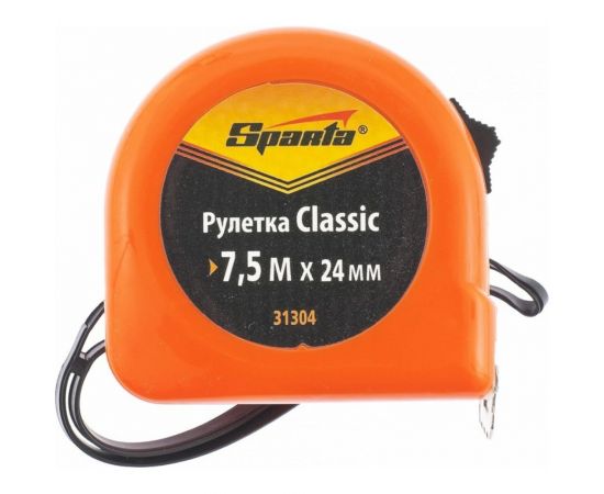 Рулетка 7.5 м х 24 мм Classic SPARTA 31304 