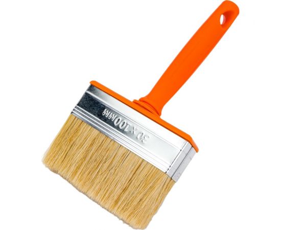 Кисть-макловица Петрович П065-310 30х100 мм, светлая натуральная щетина, пластиковая ручка 4100000271 – изображение 2