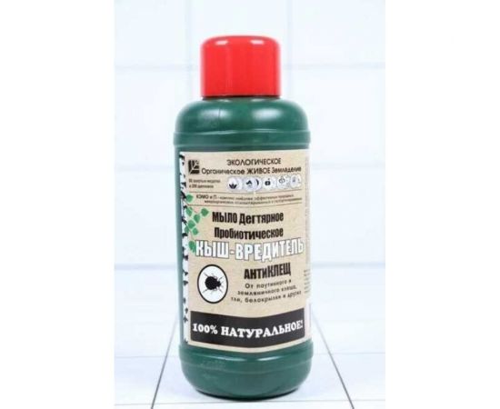 Дегтярное мыло БАШИНКОМ КЫШ-Вредитель Анти Клещ 0.5 л 00184699 – изображение 2