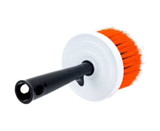 Маховая кисть DECOR d 110 мм, синтетическая щетина из полиэстера, пластиковый корпус 612-110 – изображение 4