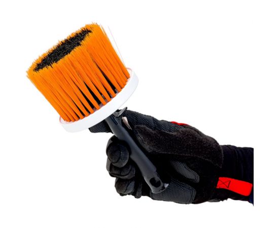 Маховая кисть DECOR d 110 мм, синтетическая щетина из полиэстера, пластиковый корпус 612-110 – изображение 3