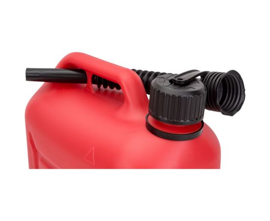 Канистра полиэтиленовая красная для ГСМ с заливным устройством 10 л REDMARK RM800010 – изображение 4