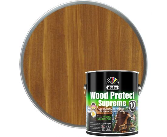 Пропитка Dufa WOOD PROTECT Supreme, тиковое дерево 2,5 л МП00-008527 