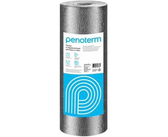 Тепло и пароизоляция для бань и саун ПЕНОТЕРМ НПП ЛФ 10x1200 мм, 10 м.п. 01109 