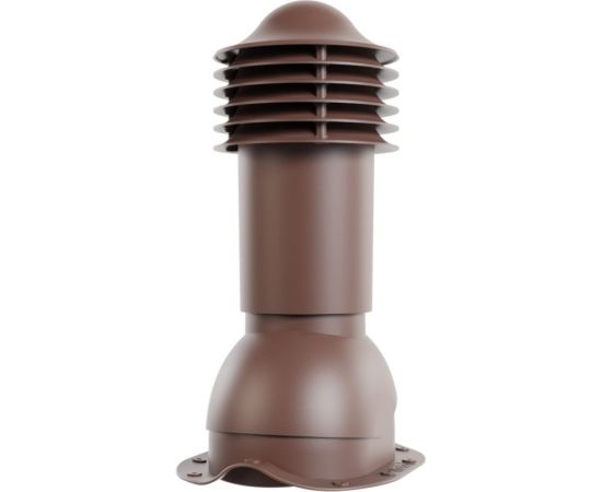 Вентиляционная труба для металлочерепицы Viotto диаметр 110 мм, высота 550 мм, утепленная, коричневый шоколад RAL 8017 07.506.01.01.06.100.8017 
