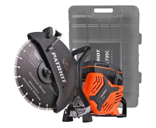 Бензорез Patriot DSG 735С, 75сс, 4.8 л.с, 350 мм, кейс 595102230 