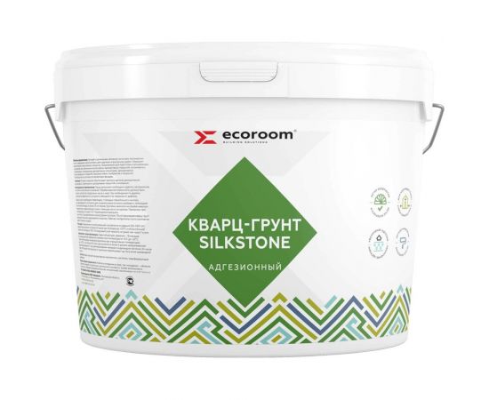 Кварц-грунт ECOROOM акриловый, адгезионный, 18 кг Е-Кварц-3073/18 
