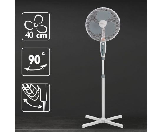 Напольный вентилятор SCARLETT 16"", серый, с таймером SC-SF111B24 – изображение 2