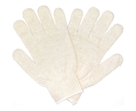 Трикотажные перчатки с ПВХ ПРОМПЕРЧАТКИ 6 нитей, 10 класс, белые, 200 пар ПП-27600/200 – изображение 2