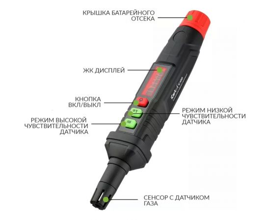 Цифровой портативный газоанализатор iCarTool IC-M101 – изображение 7