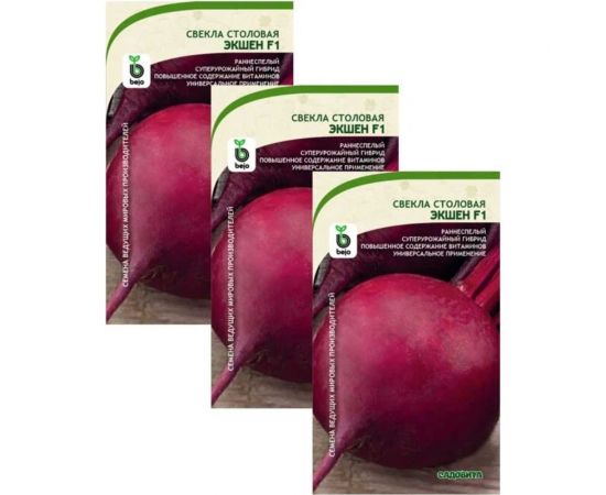 Семена САДОВИТА Свекла Экшен F1 30 семечек 00140113 – изображение 2