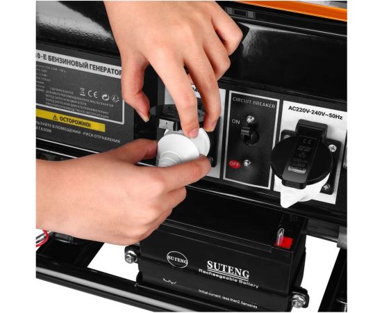 Бензиновый генератор DEKO dkeg210-e, 3.2 квт, электростартер 065-1085-1 – изображение 5