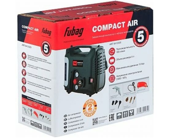 Компрессор FUBAG Compact Air + набор из 5 предметов 6412320 – изображение 11