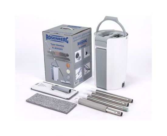 Комплект для уборки Rosenberg швабра и ведро для отжима R-800060 