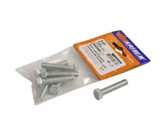 Болт с ш/г VIPкрепеж DIN 933 (558) полная резьба 8х40 6шт 26886 VIP 