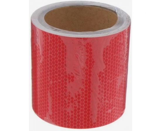 Светоотражающая самоклеящаяся лента СИМАЛЕНД красная, 10 см х 5 м 5155989 