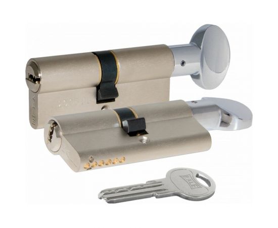 Цилиндровый механизм с вертушкой KALE KILIT 164 SM/70 (30+10+30) мм, никель, 5 кл. 25567 