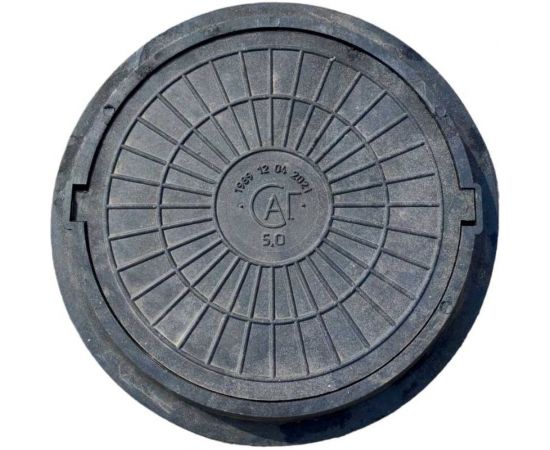 Полимерно-композитный люк Агросток легкий 770x90x40 мм 5 т черный 28332 