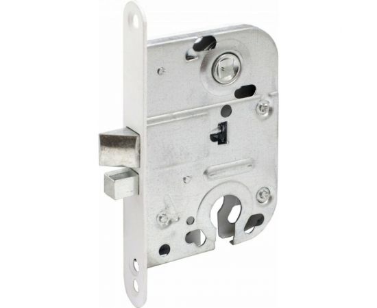 Врезной замок Аллюр 2018 WW белый, для финских дверей, б/о 14366 