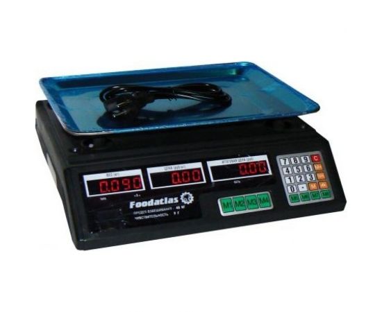 Торговые весы Foodatlas ВТ-40Т, 40кг/2гр УТ000007867 