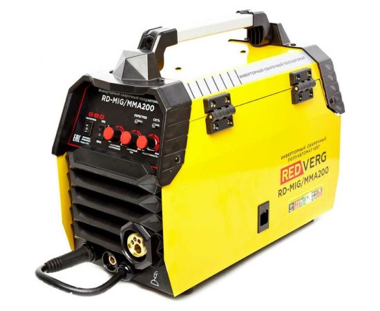 Сварочный бестрансформаторный аппарат REDVERG RD-MIG/MMA200, полуавтомат 6632723 