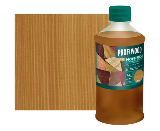 Морилка Profiwood на водной основе, дуб, 0.5 кг 67941 
