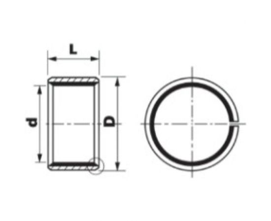 Втулка скольжения ISKRA PCM081016E KU0816SF1SN-ISKRA – изображение 2