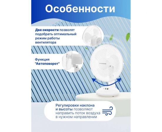 Настольный вентилятор NORMANN ACF-081 – изображение 2