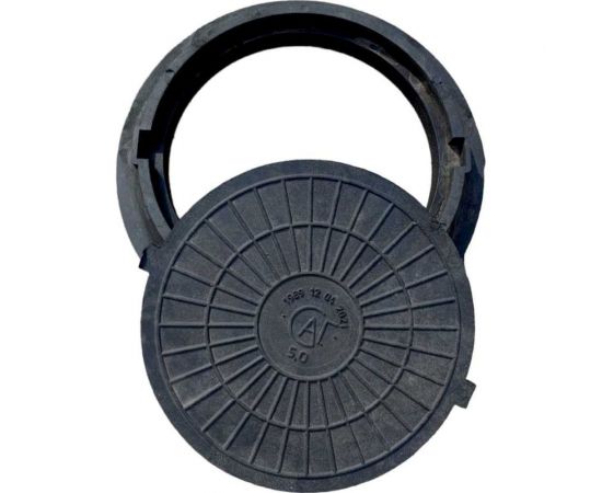 Полимерно-композитный люк Агросток легкий 770x90x40 мм 5 т черный 28332 – изображение 2