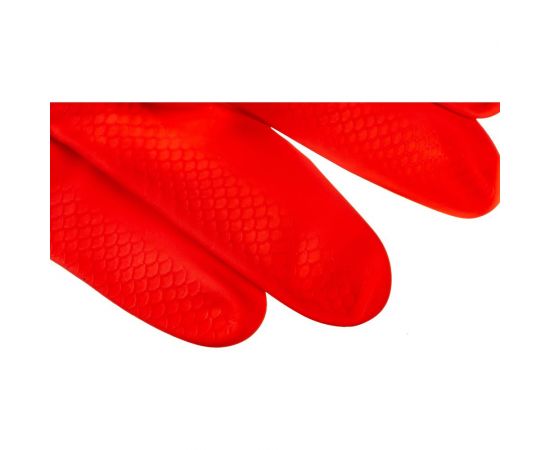 Хозяйственные латексные перчатки UNITRAUM красно-белые, р. M/8 UN-WJHDB6508 – изображение 5