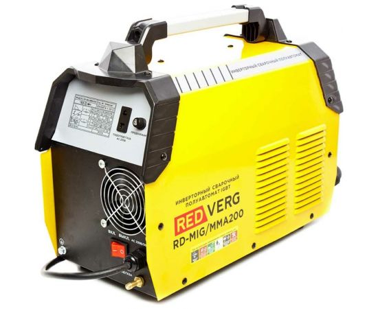 Сварочный бестрансформаторный аппарат REDVERG RD-MIG/MMA200, полуавтомат 6632723 – изображение 5