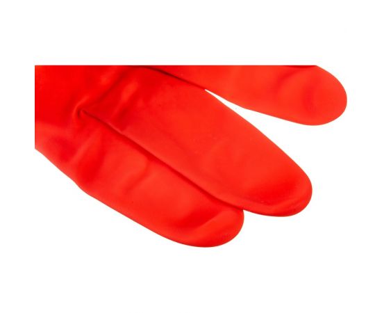 Хозяйственные латексные перчатки UNITRAUM красно-белые, р. M/8 UN-WJHDB6508 – изображение 4