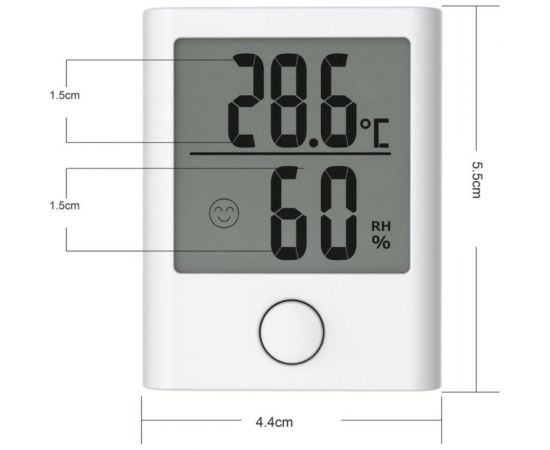 Цифровой термогигрометр BALDR B0134TH-WHITE – изображение 5