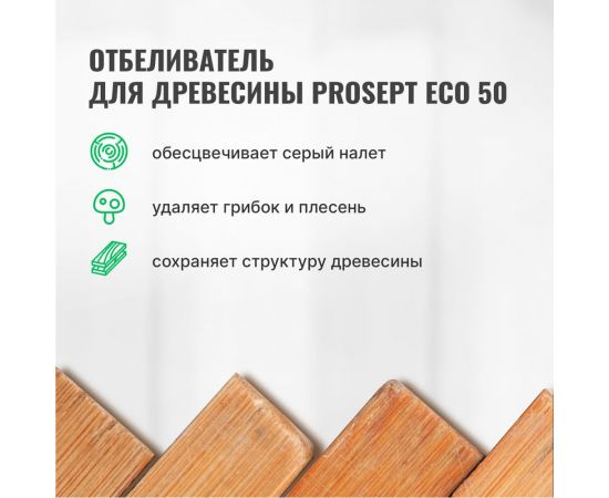 Отбеливатель для древесины PROSEPT ECO 50 готовый состав 1 кг 012-1 – изображение 2