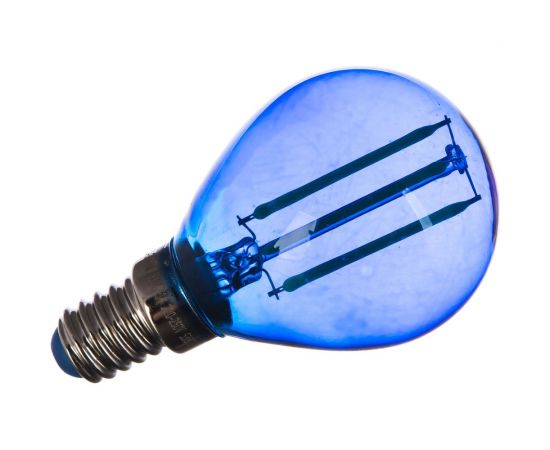 Лампа Uniel LED-G45-5W/BLUE/E14 GLA02BL Форма шар UL-00002989 