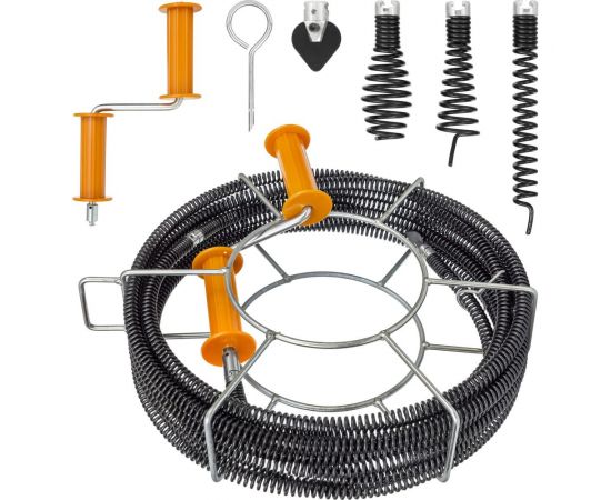 Набор для прочистки канализации CROCODILE до 160 мм, 30 метров 50315-22-30Н 