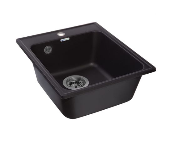 Мойка GranFest QUARZ одна чаша 420*480 черный 17 