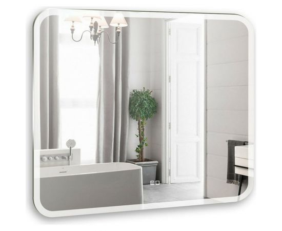 Зеркало MIXLINE ""Стив-2"" 800х680 сенсорный выключатель, светодиодная подсветка + подогрев 542566 