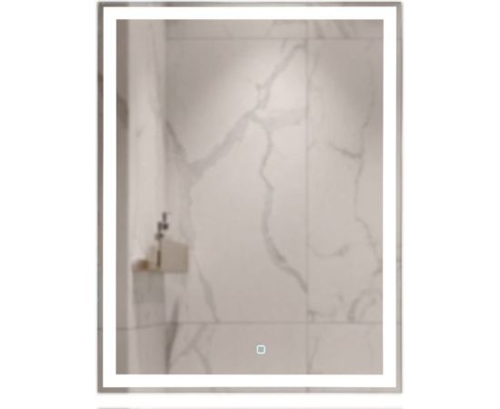 Зеркало MIXLINE ""Норма-Лайт"" 600x800 ШВ алюминиевый профиль, сенсорный выключатель, светодиодная подсветка 550407 