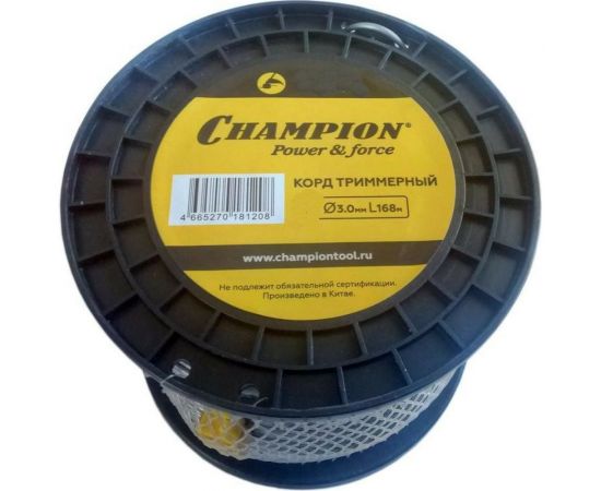 Корд триммерный Magic, нож для отреза (3 мм, 168 м) CHAMPION C7043 