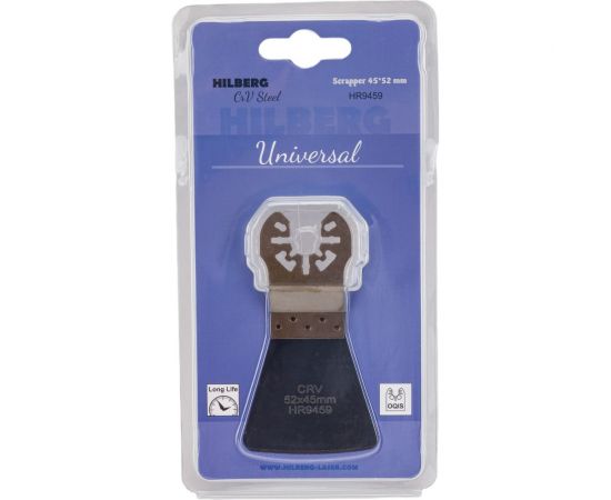Полотно универсальное шабер гибкий Cr-V 45х52 мм Hilberg HR9459 