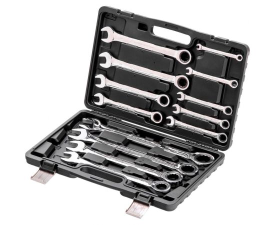 Набор комбинированных трещоточных ключей 22 шт MATRIX 14799 – изображение 2