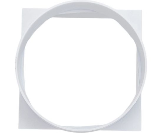 Переход с квадрата на круг 90/100 мм, белый Эвент Переход 90/100 – изображение 2