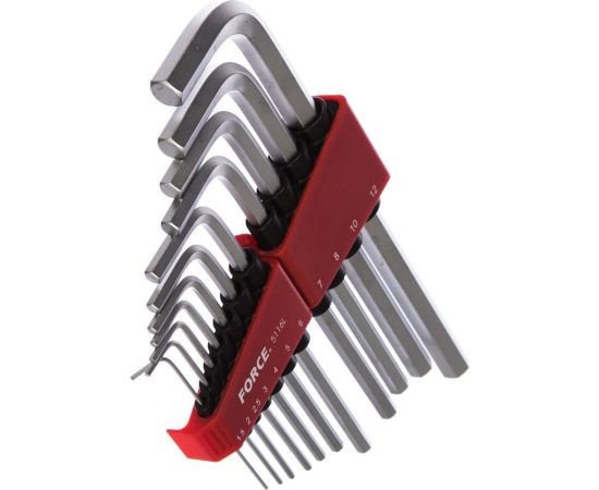 Набор средних Г-образных шестигранников 1,5-12 мм, 11 предметов FORCE 5116L – изображение 4
