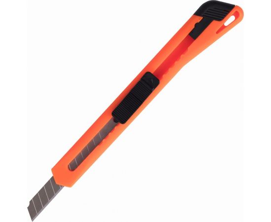 Нож 9 мм, фиксатор, цвет корпуса ассорти, упаковка с европодвесом, BRAUBERG 230914 – изображение 6