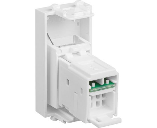 Компьютерная модульная розетка DKC 1 модуль Avanti "Белое облако" RJ-45 категории 6 4400291 – изображение 4