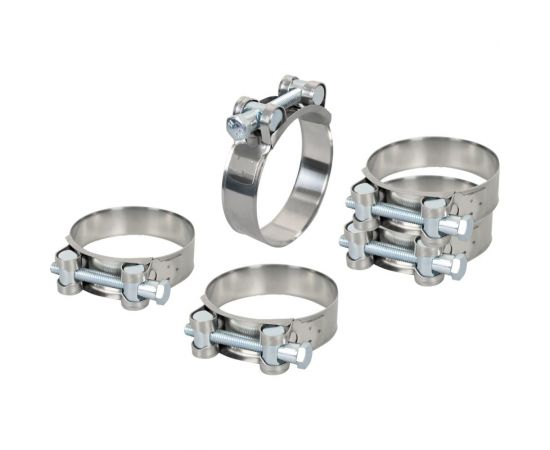 Силовой хомут из нержавеющей стали KRAFT W2, 80-85 мм, уп. 5 шт. KT 880529 – изображение 2